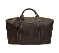 Sac à main en cuir pour homme d'affaires Sac de sport avion, sac de bagage extra large, marron foncé, Size