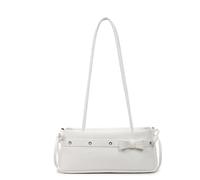 Sac à main en cuir PU élégant pour femme et fille, blanc, 300x90x130mm/11.81x3.54x5.12inch