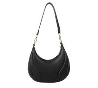 Sac à main en cuir PU souple sous les aisselles, sac à main décontracté pour femmes à la recherche de praticité et de style, sac à bandoulière, Noir , One Size