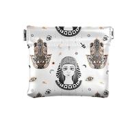 Sac à main en cuir synthétique avec visages de la Grèce antique et mystère - Sacs à cosmétiques uniques pour femmes et filles, La Grèce antique fait face au mystère, 1 size, Tendance