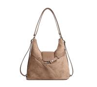 Sac à Main en Faux Suède pour Femmes, Sac à Deux Épaules avec Bandes Ajustables, Grand Capacité, Sacs à Dos Élégant pour Études, Travail, Shopping, Voyage et Utilisation Quotidienne