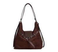 Sac à Main en Faux Suède pour Femmes, Sac à Deux Épaules avec Bandes Ajustables, Grand Capacité, Sacs à Dos Élégant pour Études, Travail, Shopping, Voyage et Utilisation Quotidienne