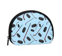 Sac à main en forme de bâton de hockey bleu, joli porte-monnaie pour femme
