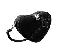 Sac à Main en Forme de Cœur à Rivets, Sac Portable à la Mode en Forme de Cœur à Rivets pour Femme pour la Vie Quotidienne (Taille Unique)