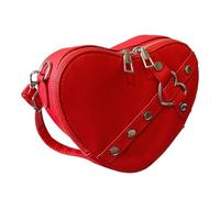 Sac à Main en Forme de Cœur à Rivets, Sac Portable à la Mode en Forme de Cœur à Rivets pour Femme pour la Vie Quotidienne (Taille Unique) (Taille Unique) (Taille Unique) (Taille Unique)