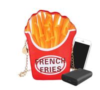 Sac à main en forme de hamburger, sac à main sur thème des frites, démarreur de conversation accrocheur, léger et facile à transporter pour les voyages, plage, marche, déplacements, nuit, le week-end