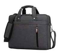 Sac à Main en Nylon Sacoche Porte Documents Serviettes Pochette pour Ordinateur Portable 13-17 Pouces