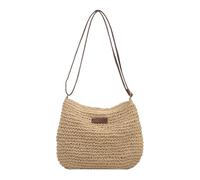 Sac à main en paille | Sling Stroh pour femme Sac fourre-tout d'été pour les affaires de plage sortantes avec des vacances, kaki, Voir description