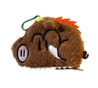 Sac à main en peluche pour pièces de monnaie en forme de chien - Joli cochon - Pour ranger des écouteurs - Petit portefeuille, Porte-monnaie Sanglier, Beauté de masse