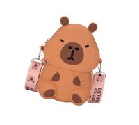 Sac à main en silicone élégant Capybara doux motifs pratiques sacs à main sac à bandoulière sac à changement pour enfants adolescents et amoureux des animaux motifs tête ronde, Style 02, Beauté de