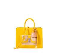Sac Ã main en synthÃ©tique lisse et paille femme Chabrand Lena Jaune TU