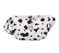 Sac à Main en Toile Blanc à Motif Vache, Bandoulière Femme pour Shopping | Compartiments Multiples, Usage Yoga et Courses, Rangement Pratique, Style Harajuku, pour Femmes