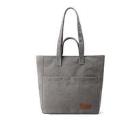 Sac à main en toile polyvalent 2023 avec motif japonais pour femme, sac à main de voyage de grande capacité, gris, One Size