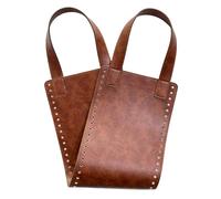 Sac à main en tricot et crochet - Accessoires de couture - Bas en polyuréthane - Poignées pour la fabrication de sacs de crochet - Pièces artisanales - Cadeau fait à la main avec, Marron rétro, One