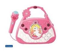 Lexibook Licorne, Sac Musical avec Microphone, Changement de Voix, chansons de Demonstration, Effets Lumineux, mélodies, Prise pour MP3, Rose, K102UNI
