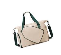 Sac à main ergonomique de grande capacité avec compartiment à chaussures et séparation humide pour sport, gym, voyage, sac à main convertible pour les amateurs de sport, kaki, One Size