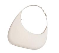 Sac à main et sac à main pour femme - Sac à main en cuir synthétique - Demi-lune - Aisselle - Pour le shopping - Automne et hiver - Sac à main en cuir synthétique - Poignée supérieure, blanc, One Size