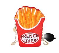 Sac à main fantaisie | sac à main - Style hamburger - Pour voyage, plage, gym, école, week-end, rendez-vous, shopping, travail, marche, Frites, Refer to description