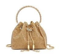 Sac à Main Femme à Paillettes & Strass - Clutch ou Bandoulière Ajustable pour Soirée, Mariage, Cocktail ou Rendez-vous