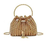 Sac à Main Femme à Paillettes & Strass - Clutch ou Bandoulière Ajustable pour Soirée, Mariage, Cocktail ou Rendez-vous