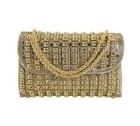 Sac à Main Femme Brillant avec Chaîne - Sac Bandoulière/Sac à Main pour Soirée, Mariage, Fête, Cocktail ou Saint-Valentin