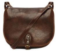 Sac à main femme cuir souple - OH MY BAG - Modèle Verlaine - Marron moyen - Bandoulière - Lisse - Non