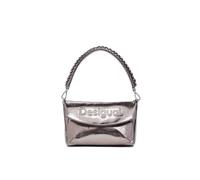 Desigual – Sac à bandoulière Half Logo Trokel – Argent brossé bronze