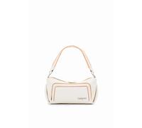 Desigual Sac à main 24SAXP74 en polyuréthane zippé Blanc L31×H17 cm