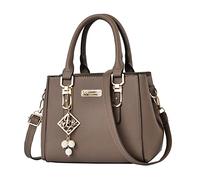 Sac à Main Femme en Cuir Décontracté Bandoulière Femme Cuir Pochettes Bandoulière Mode Sacs Portés Main D'Épaule Fourre-Tout Portefeuille Set Voyage Quotidien Travail École
