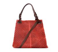 Sac à Main femme en cuir tressé - Modèle Mallarmé rouge clair