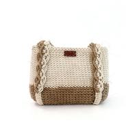 Sac à main femme Fait Main - Coton & Jute Naturels - Ensemble artisanal "Goffa Macramé" blanc avec pochette et accessoires - Artisanal, Éthique & Éco-Responsable - Idée Cadeau Originale