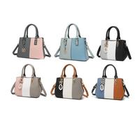 Sac à main femme fourre-tout à panneaux texturés avec longue lanière : LG6866 / Gris
