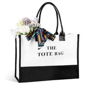 Sac a Main Femme Grand Capacité Sac Cabas Tote Bag Shopper Porté Epaule Bandoulière Canvas Saccoche Travail pour Ordinateur Femme 15 Pouces pour Travail Shopping Course Voyages Ecole 40*30*13CM