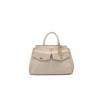 Guess Sac à main bandoulière Blake Girlfriend Satchel Bone Logo beige Large