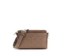 GUESS sac à épaule bandoulière Cresidia II Mini Xbody Top Zip Bag Cream White Logo écru