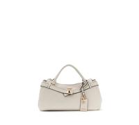 GUESS sac à main sac à épaule bandoulière Ella Logo Girlfriend Satchel Stone Logo écru