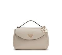 GUESS sac à main bandoulière Evie Top Handle Flap Bag Light Taupe écru