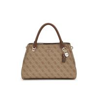 GUESS Sac à main brun clair marron pour femme - Noelle II Luxury Satchel Latte Logo / Brown 310593