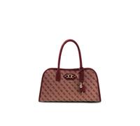 GUESS sac à épaule bandoulière sac à main Samantha Girlfriend Satchel Merlot Logo bordeaux