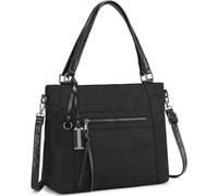Sac À Main Femme Nylon Grande Capacité Avec Pochette Rembourrée Pour Ordinateur Portable 14 Pouces - Sac Cabas Bandoulière Multipoches Pour Travail, Shopping, Voyage[H815]