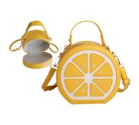 Sac à Main Femme Sac Tote Grande Capacité Forme de Quartier de Citron