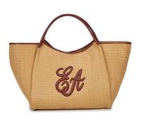 Sac a main femmes Emporio Armani SHOPPING STRAW L Beige Unique