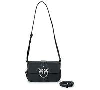 Sac a main femmes Pinko LOVE ONE SLOUCHY ZIP MINI VITELLO BIKER Noir Unique