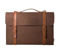 Sac à main fin en feutre de laine pour ordinateur portable, étui pour Macbook Air.6 2020 Pro 15 16, Huawei Xiaomi Lenovo - For 15-15.4-16 pouces - brun