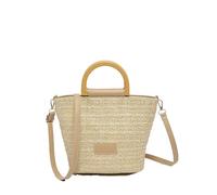 Sac à main fourre-tout décontracté avec poignée sur le dessus, grande capacité, sac besace tendance d'été pour femme, travail, rendez-vous, vie quotidienne et voyage, kaki, 19*18.5*7.5cm