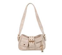 Sac à main français élégant en cuir PU sous les aisselles, sac à bandoulière décontracté, sac à main léger pratique avec plusieurs poches pour femme, Tel que montré, Taille unique