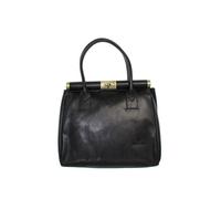 Sac A main Hexagona en cuir Ref 39807 Noir 29*24*17