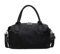 Sac à Main Imperméable en Polyuréthane pour Femmes, Grand Modèle avec Poignée Supérieure et Fermeture Éclair, Sac Hobo pour Quotidien, Bureau, Sortie, Social, Shopping, Voyage