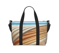 Sac à main imprimé cercle abstrait tourbillon sac à main Oxford sac à bandoulière décontracté sac de w nd sac de rangement grande capacité, noir, One Size