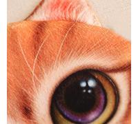 Sac à main imprimé en forme de queue de chat mignon 3D pour femmes et filles - Sac portefeuille en peluche pour femme (jaune, taille unique)